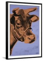 Cow, 1971 (purple & orange)-Andy Warhol-Framed Art Print