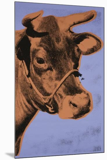 Cow, 1971 (purple & orange)-Andy Warhol-Mounted Art Print