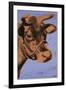 Cow, 1971 (purple & orange)-Andy Warhol-Framed Art Print