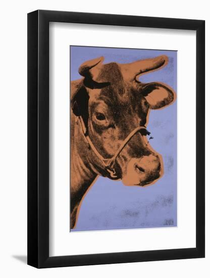 Cow, 1971 (purple & orange)-Andy Warhol-Framed Art Print