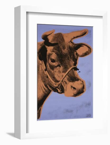 Cow, 1971 (purple & orange)-Andy Warhol-Framed Art Print