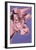 Cow, 1976 (pink & purple)-Andy Warhol-Framed Art Print