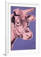 Cow, 1976 (pink & purple)-Andy Warhol-Framed Art Print