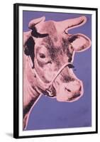 Cow, 1976 (pink & purple)-Andy Warhol-Framed Art Print