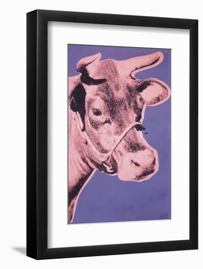 Cow, 1976 (pink & purple)-Andy Warhol-Framed Art Print