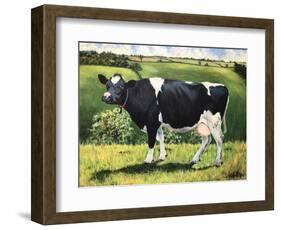 Cow 2021 (oil on canvas)-Tilly Willis-Framed Giclee Print