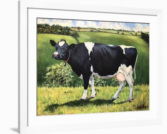 Cow 2021 (oil on canvas)-Tilly Willis-Framed Giclee Print