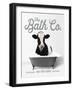 Cow 25 Cents per Soak-lettered & lined-Framed Art Print