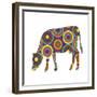 Cow Abstract Circles-Ron Magnes-Framed Giclee Print