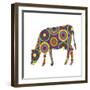 Cow Abstract Circles-Ron Magnes-Framed Giclee Print