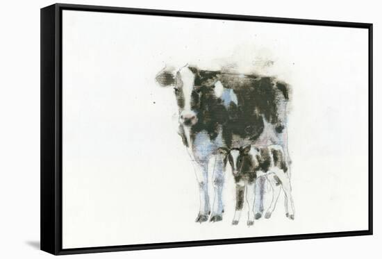 Cow and Calf Light-Emily Adams-Framed Stretched Canvas