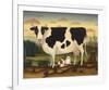 Cow and Cat-Diane Ulmer Pedersen-Framed Art Print