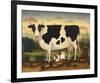 Cow and Cat-Diane Ulmer Pedersen-Framed Art Print