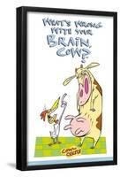 Cow and Chicken - Brain-Trends International-Framed Poster