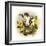 Cow and Sunflowers-Peggy Harris-Framed Premium Giclee Print