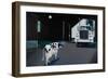 Cow and Truck (Acrylic on Canvas)-Frances Ferdinands-Framed Giclee Print