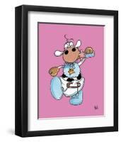 Cow Baby-Yack-Framed Art Print