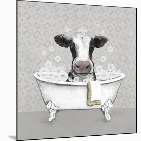 Cow Bath-Janet Tava-Mounted Art Print