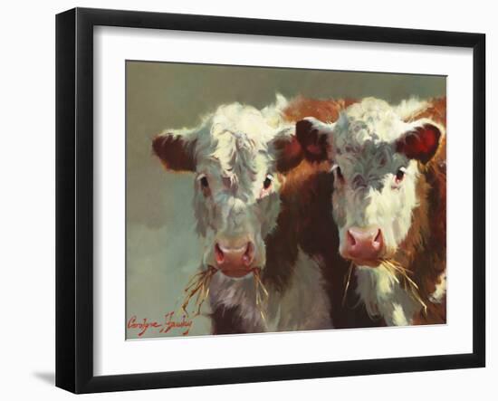 Cow Belles-Carolyne Hawley-Framed Art Print