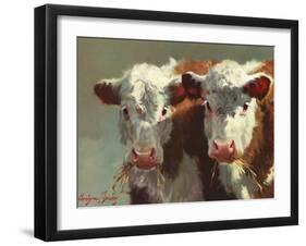 Cow Belles-Carolyne Hawley-Framed Art Print