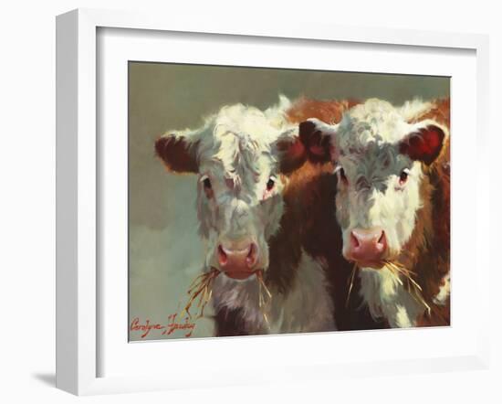 Cow Belles-Carolyne Hawley-Framed Art Print