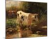 Cow beside a Ditch, c. 1885-1895-Willem Maris-Mounted Art Print