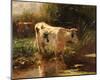 Cow beside a Ditch, c. 1885-1895-Willem Maris-Mounted Art Print