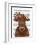 Cow Bohemian 1 Book Print-Fab Funky-Framed Art Print