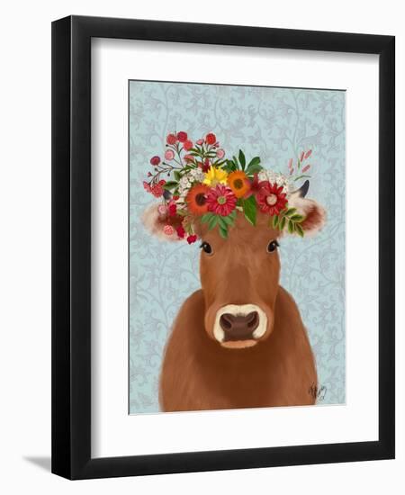 Cow Bohemian 1-Fab Funky-Framed Art Print