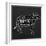 Cow BW-OnRei-Framed Art Print