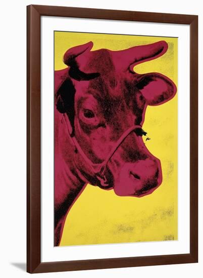 Cow, c.1966 (Yellow and Pink)-Andy Warhol-Framed Giclee Print