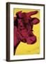 Cow, c.1966 (Yellow and Pink)-Andy Warhol-Framed Giclee Print