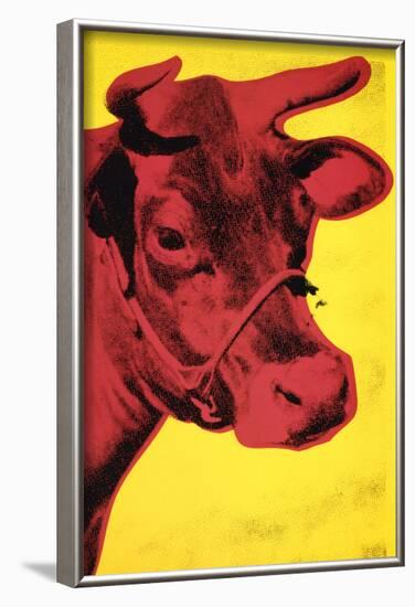 Cow, c.1966 (Yellow and Pink)-Andy Warhol-Framed Art Print