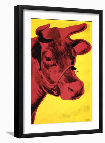 Cow, c.1966 (Yellow and Pink)-Andy Warhol-Framed Art Print