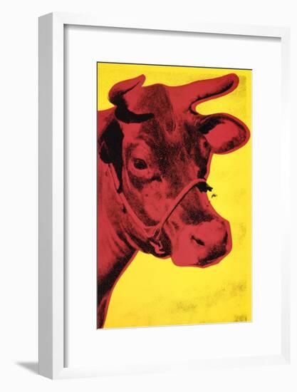 Cow, c.1966 (Yellow and Pink)-Andy Warhol-Framed Art Print