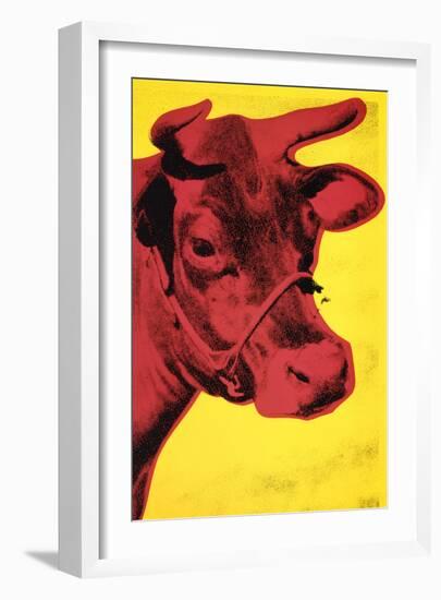 Cow, c.1966 (Yellow and Pink)-Andy Warhol-Framed Art Print