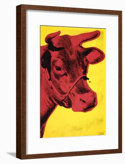 Cow, c.1966 (Yellow and Pink)-Andy Warhol-Framed Art Print