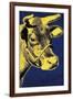 Cow, c.1971 (Blue and Yellow)-Andy Warhol-Framed Giclee Print