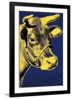 Cow, c.1971 (Blue and Yellow)-Andy Warhol-Framed Giclee Print