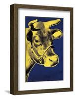 Cow, c.1971 (Blue and Yellow)-Andy Warhol-Framed Giclee Print