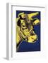 Cow, c.1971 (Blue and Yellow)-Andy Warhol-Framed Giclee Print