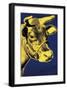 Cow, c.1971 (Blue and Yellow)-Andy Warhol-Framed Giclee Print