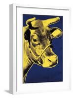 Cow, c.1971 (Blue and Yellow)-Andy Warhol-Framed Giclee Print