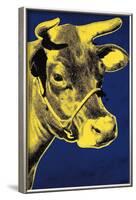 Cow, c.1971 (Blue and Yellow)-Andy Warhol-Framed Art Print