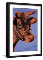 Cow, c.1971 (Purple and Orange)-Andy Warhol-Framed Art Print