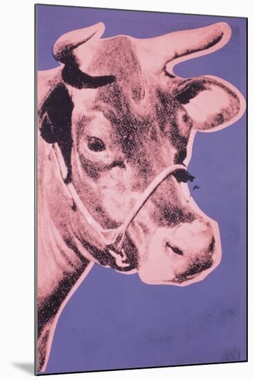 Cow, c.1976 (pink and purple)-Andy Warhol-Mounted Giclee Print