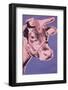 Cow, c.1976 (pink and purple)-Andy Warhol-Framed Giclee Print