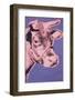 Cow, c.1976 (pink and purple)-Andy Warhol-Framed Giclee Print