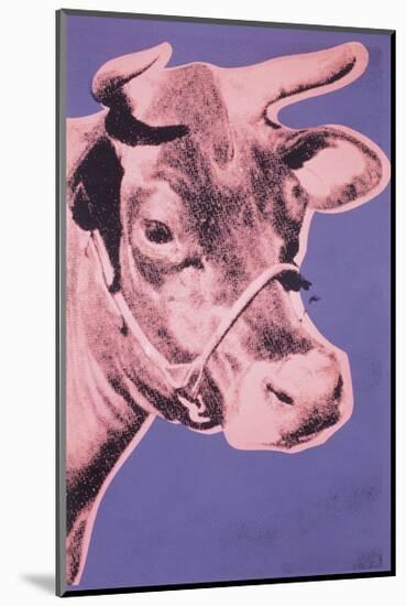 Cow, c.1976 (pink and purple)-Andy Warhol-Mounted Giclee Print