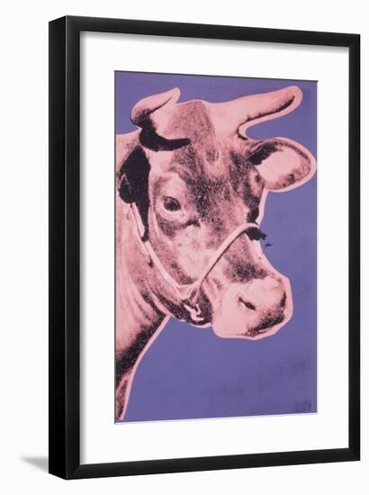 Cow, c.1976 (pink and purple)-Andy Warhol-Framed Giclee Print